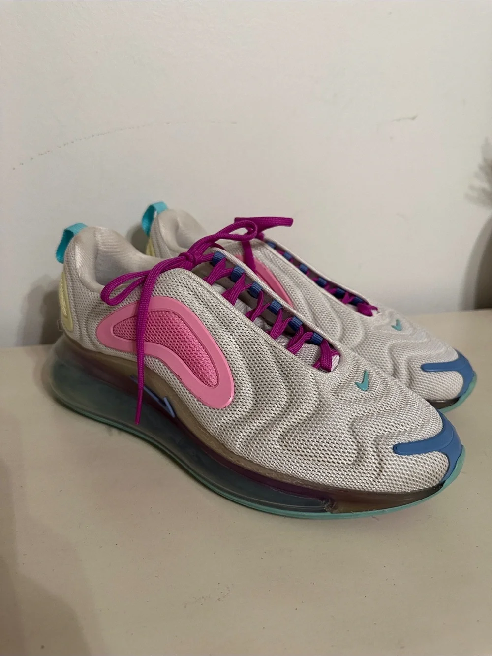 NIKE Air Max 720 Athletic Running Sneakers~Aqua Powder~ -Size:9